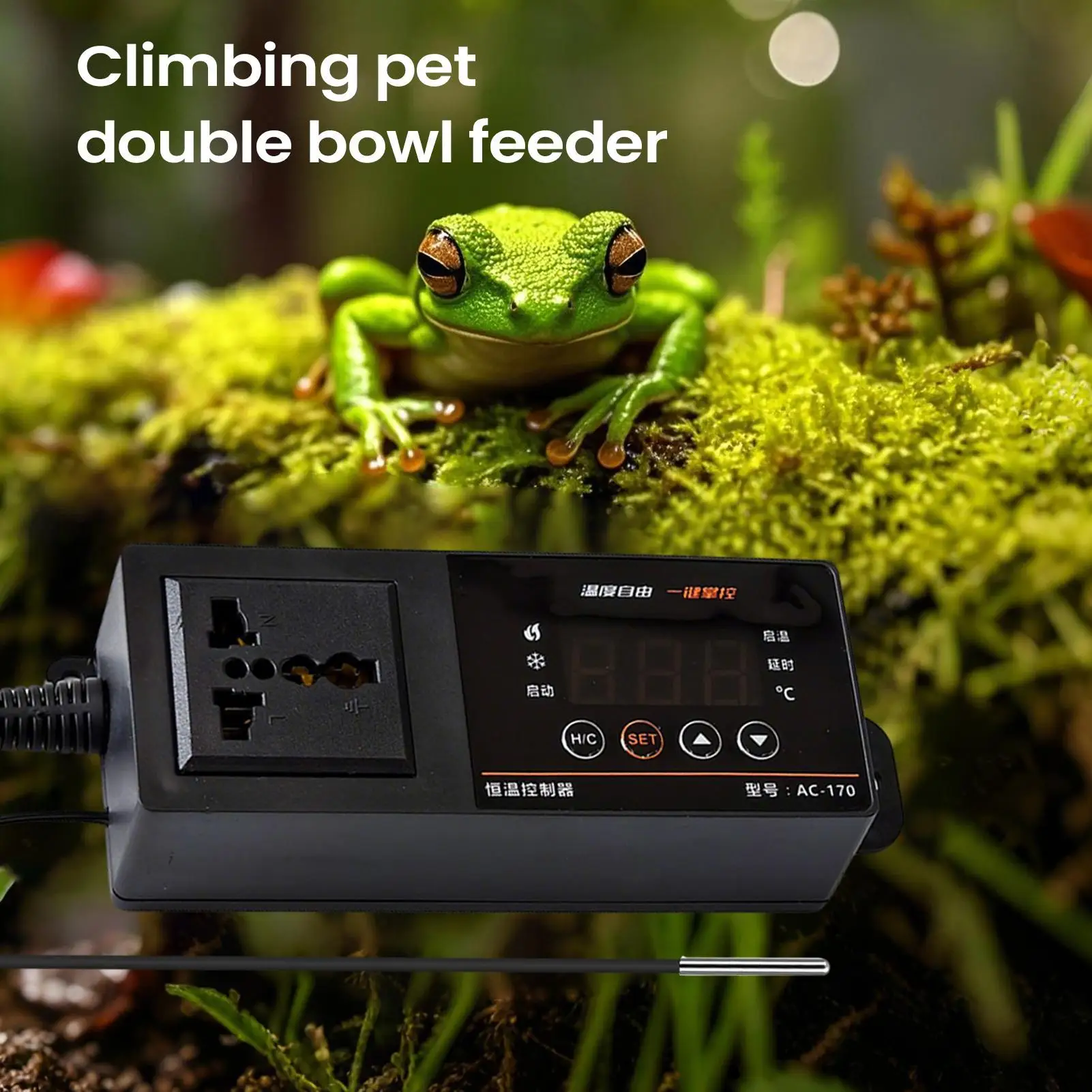 Pet Supplies In Uk - Термостат для террариума с LED-дисплеем, цифровой,