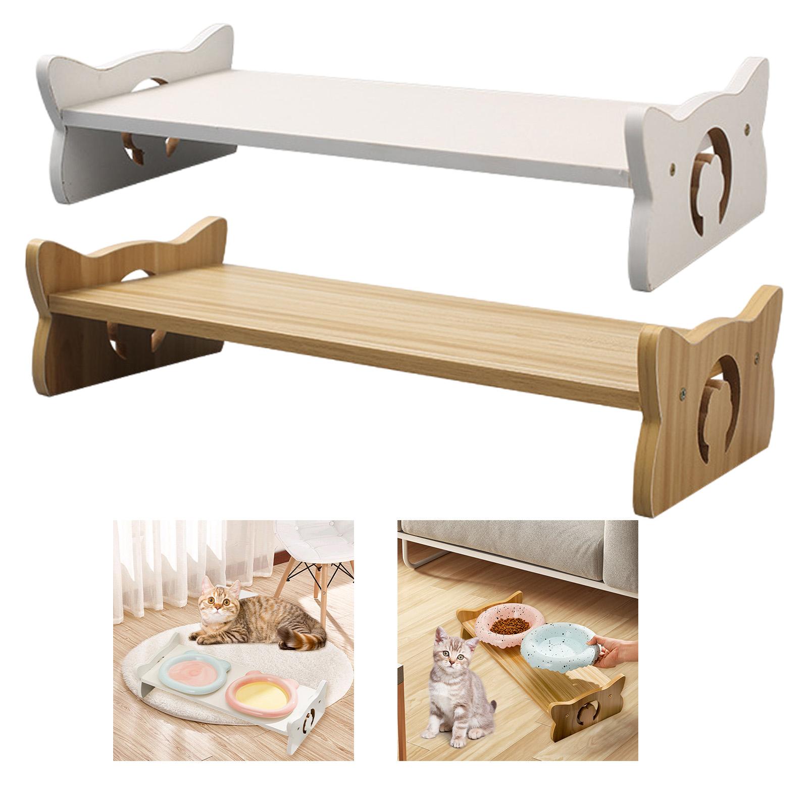 Slow Feeder Dog Bowl - Деревянная подставка-полка для мисок с защитой