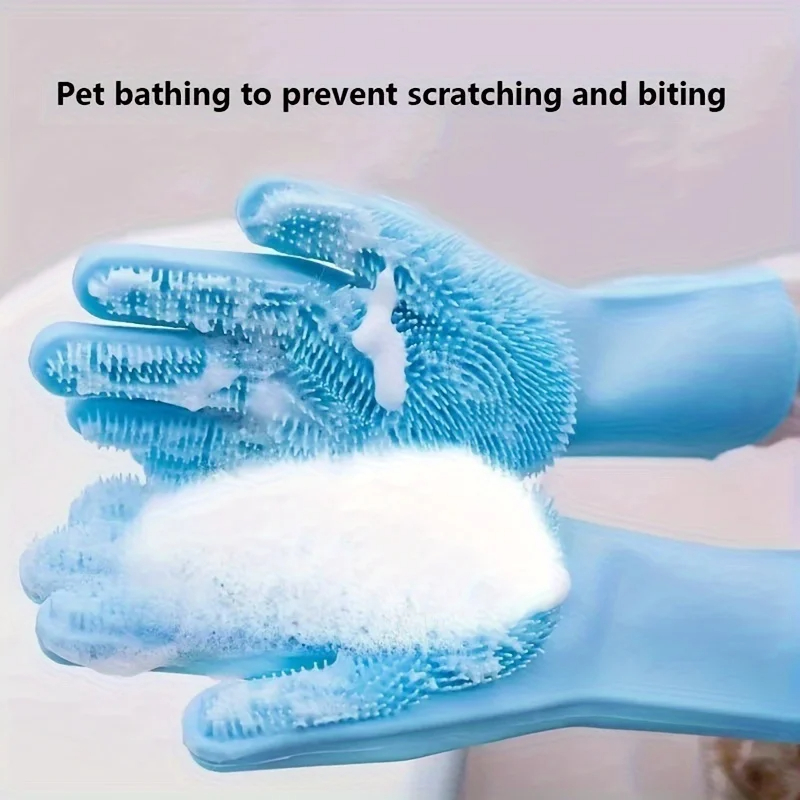Pet Supplies Discount - Многофункциональные силиконовые перчатки для груминга животных,