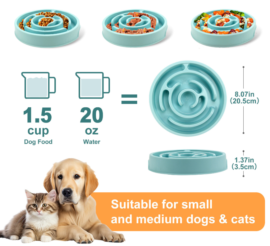 Миска для медленного кормления – обзор и цена Slow Feeder Dog Bowl