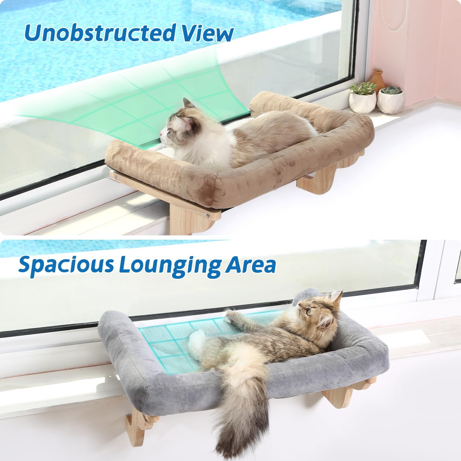 Подставка-лежанка для кошек на – обзор и цена Cat Window Perch