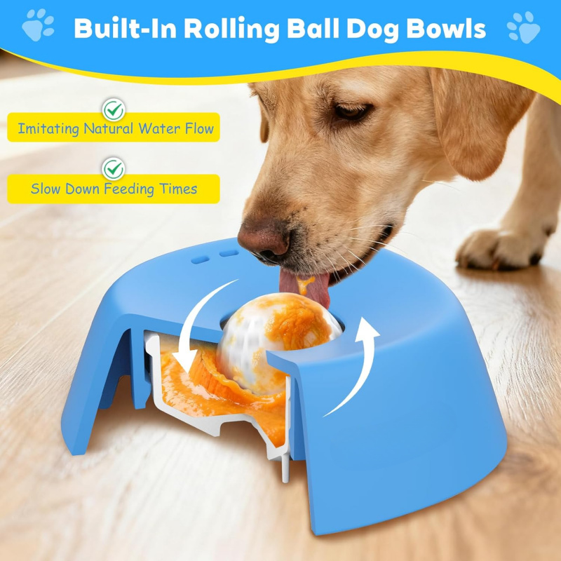 Миски для медленного кормления – обзор и цена Slow Feeder Dog Bowl